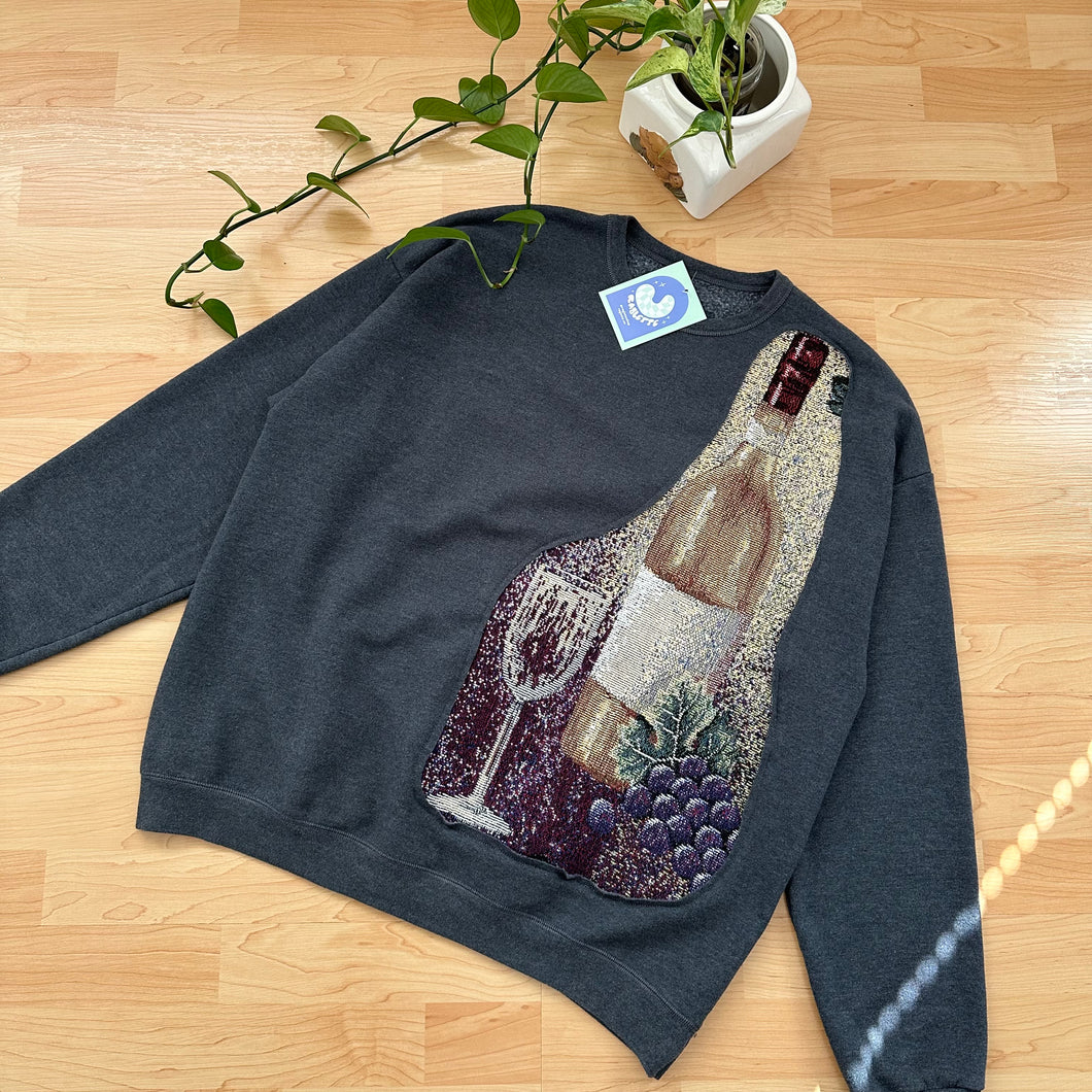 Peekaboo Wine Sweater