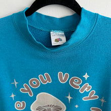 Load image into Gallery viewer, Blue mushroom sweatshirt