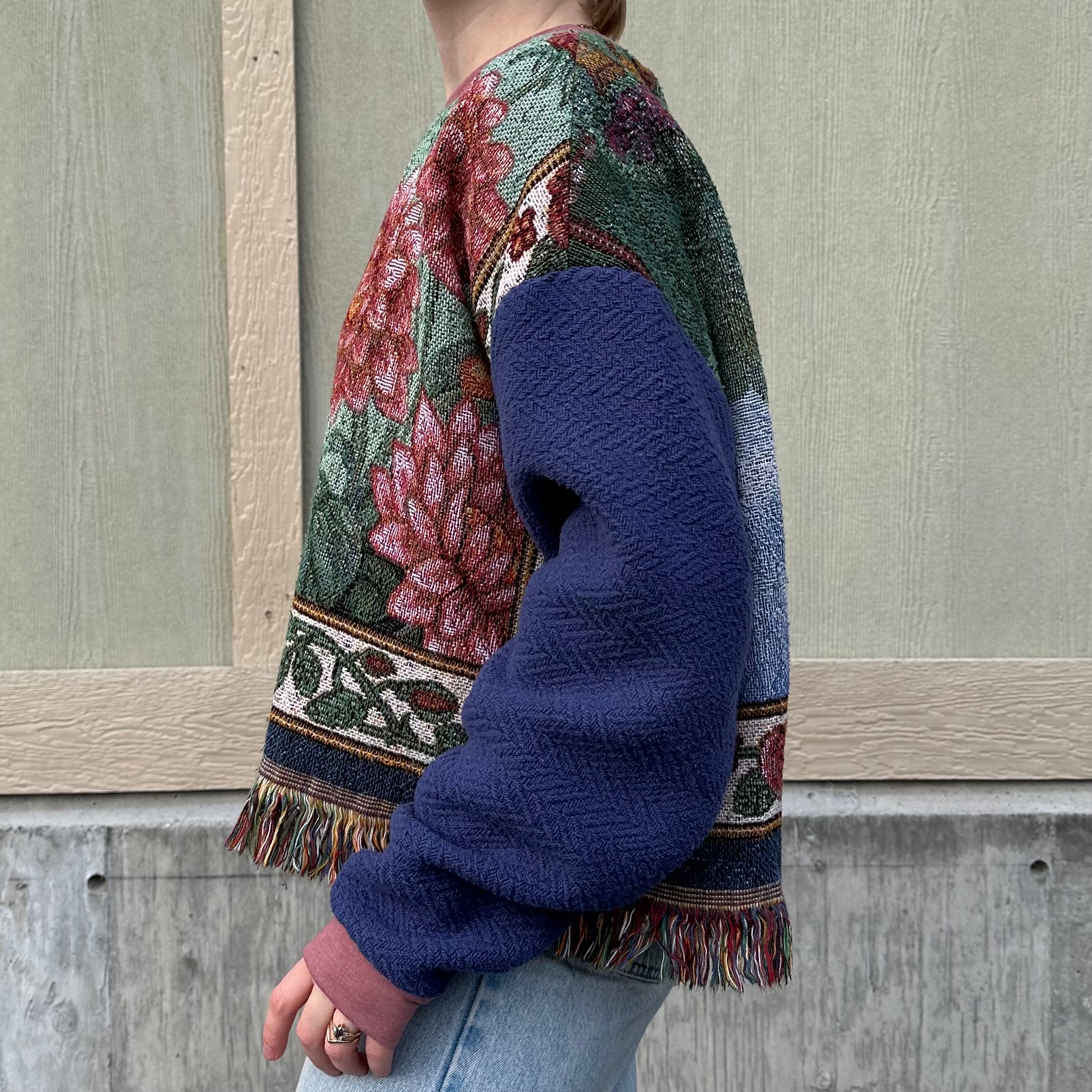 Flower Field Blanket Sweater