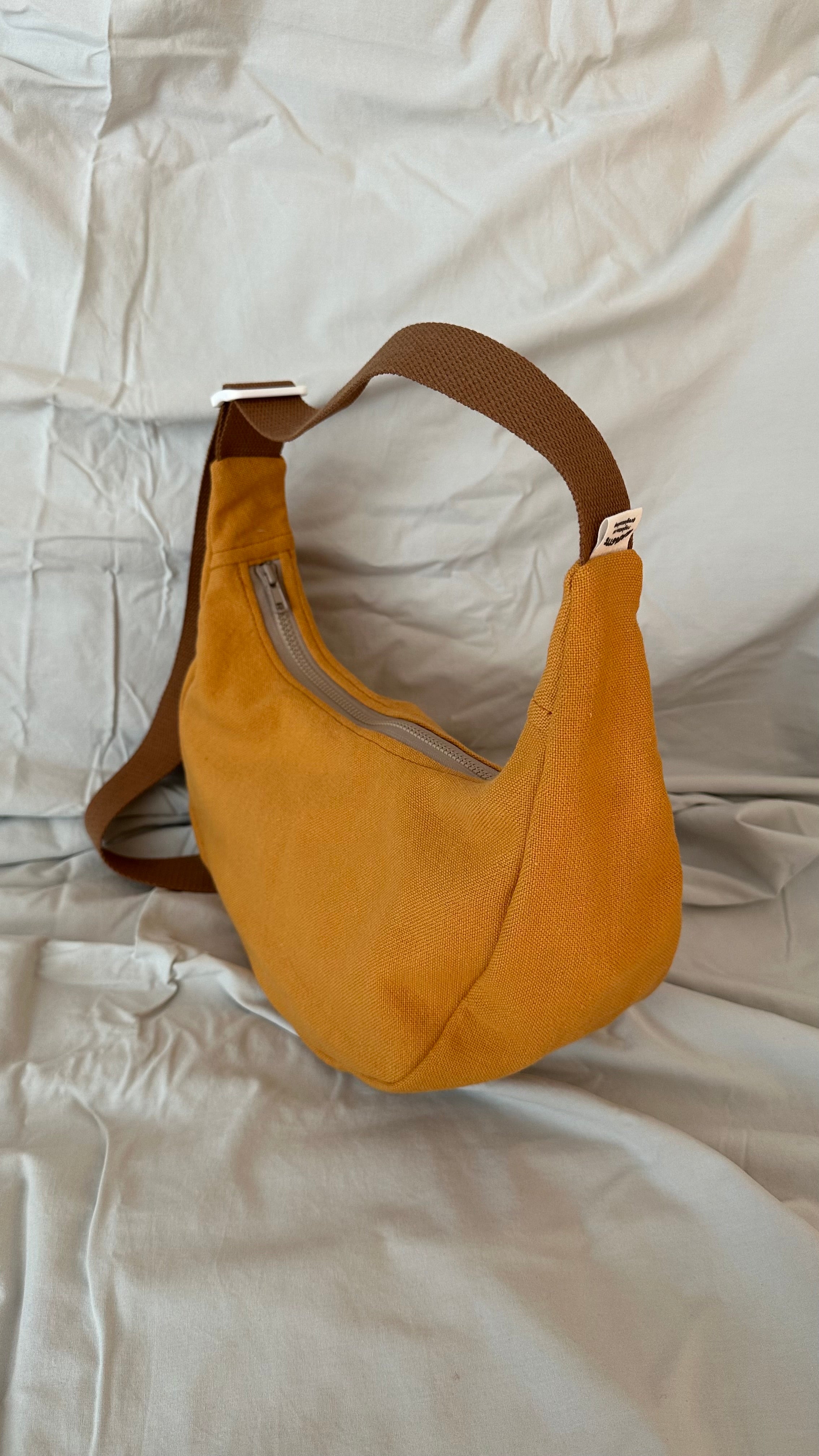 Rust + Brown Crescent Bag