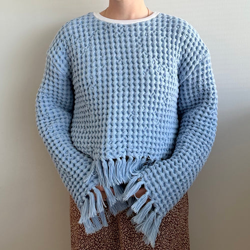 Baby Blue Blanket Sweater