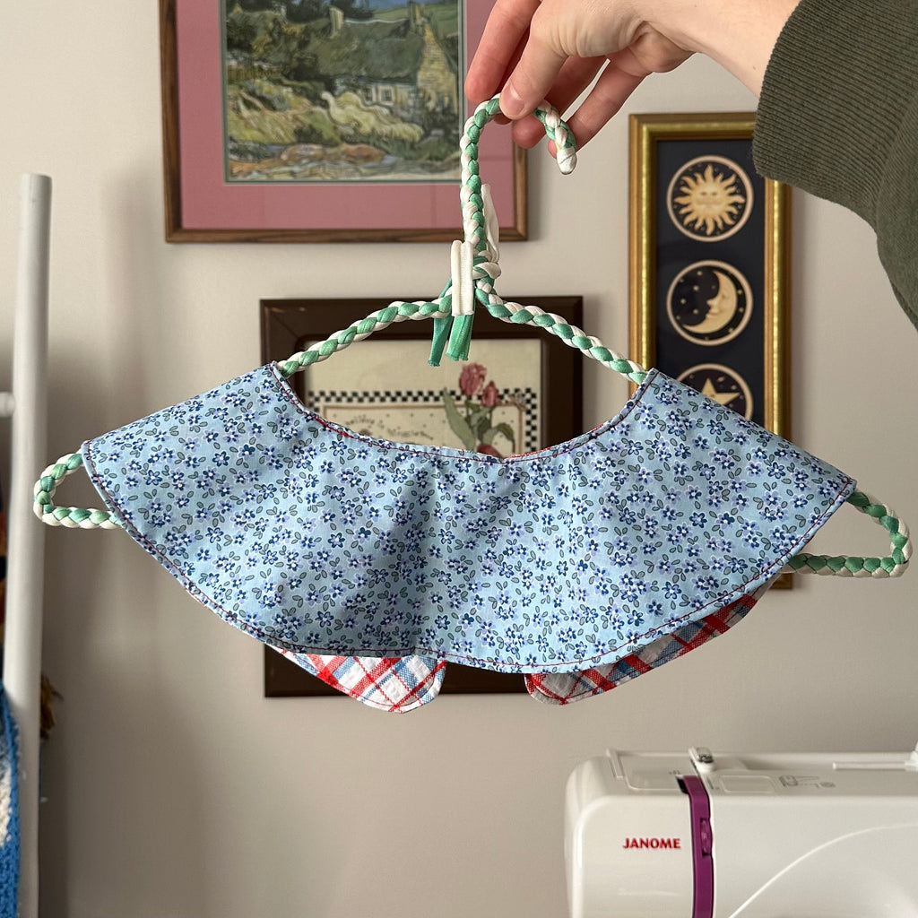Plaid and Floral Collar