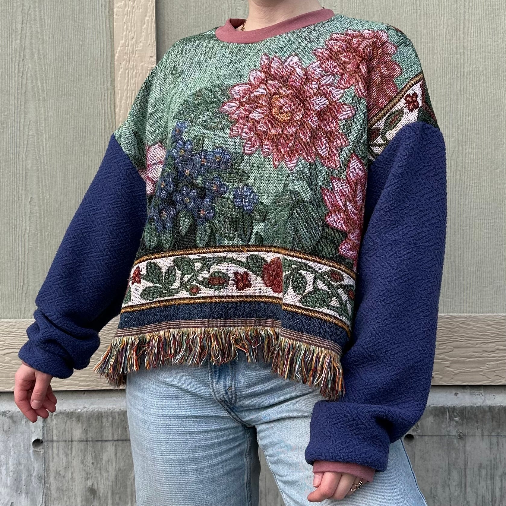 Flower Field Blanket Sweater