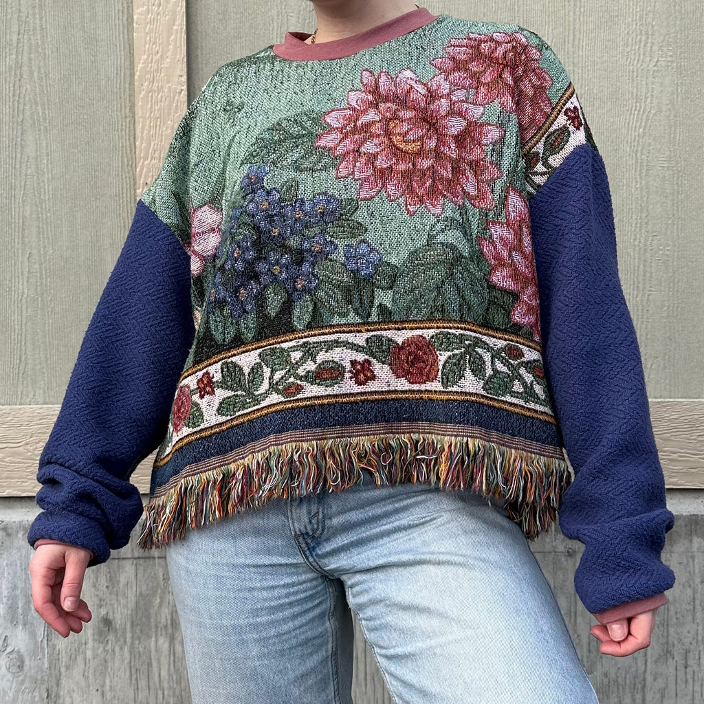 Flower Field Blanket Sweater