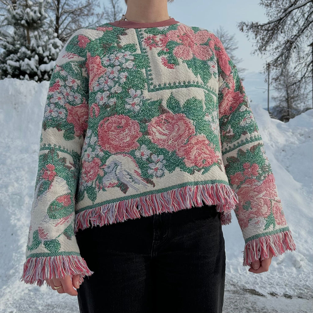Roses Blanket Sweater