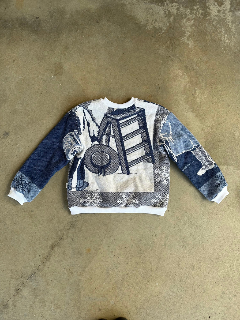 Snowman Blanket Sweater