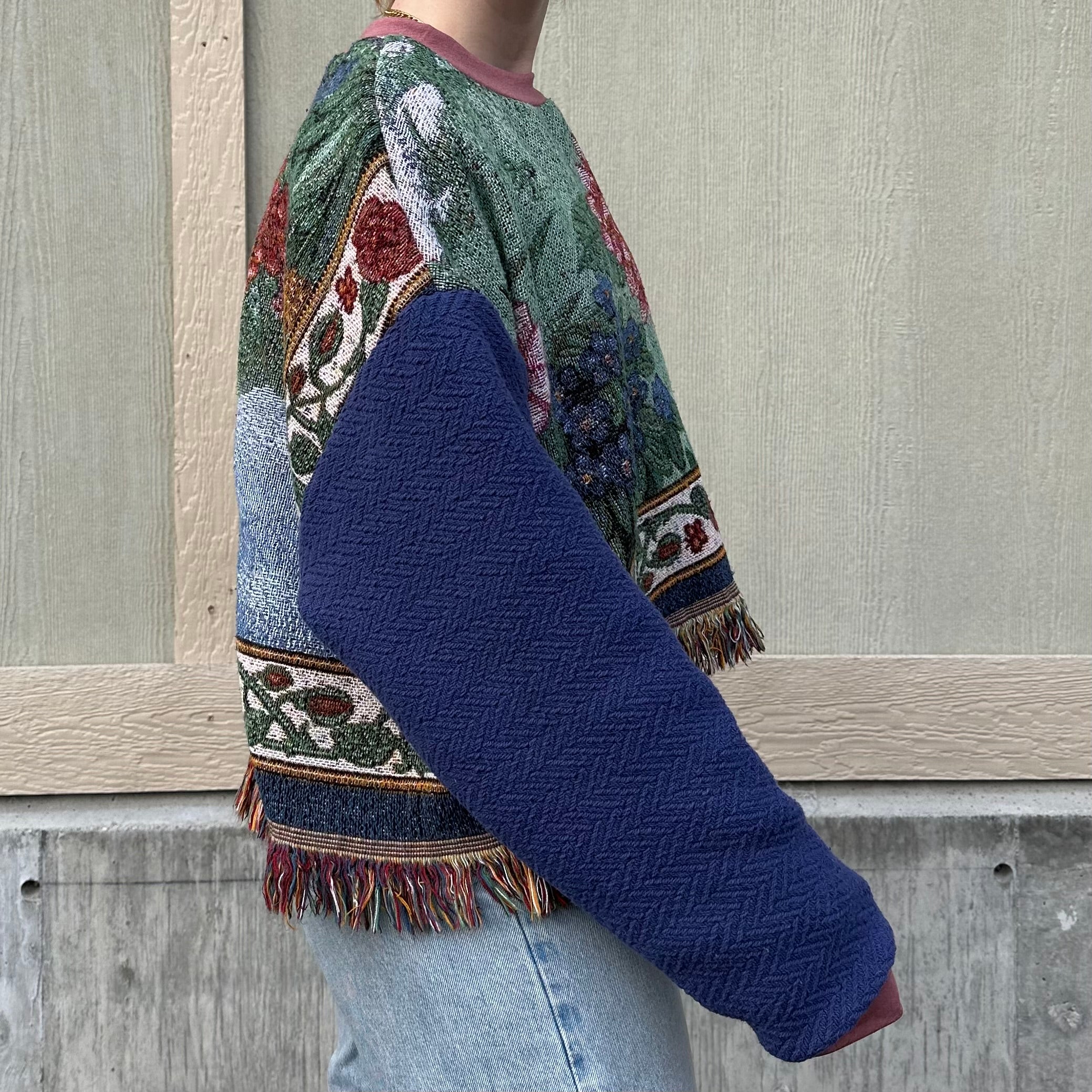 Flower Field Blanket Sweater