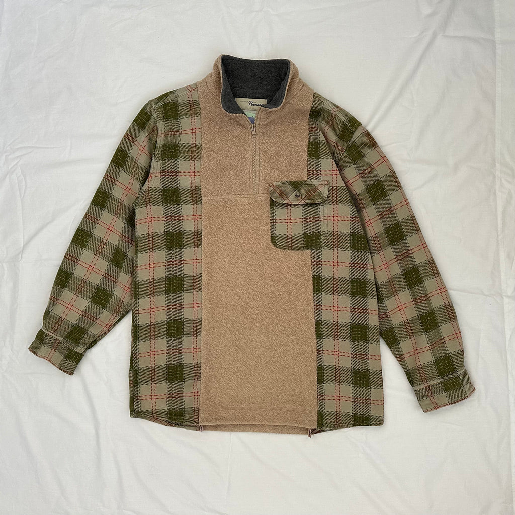 Plaid Fleece 1/4 Zip