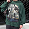 Green Peekaboo Wolf Sweatshirt