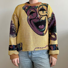 Load image into Gallery viewer, Mardi Gras Blanket Sweater
