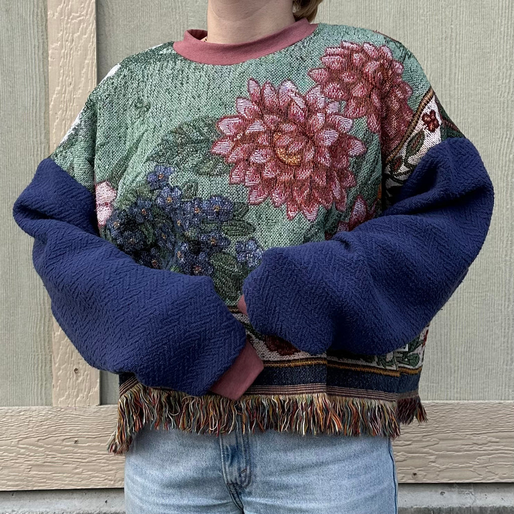 Flower Field Blanket Sweater