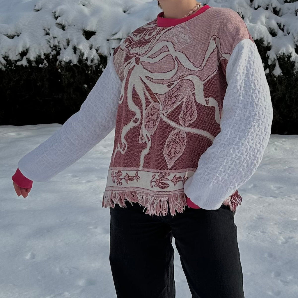 Ribbons + Bows Blanket Sweater