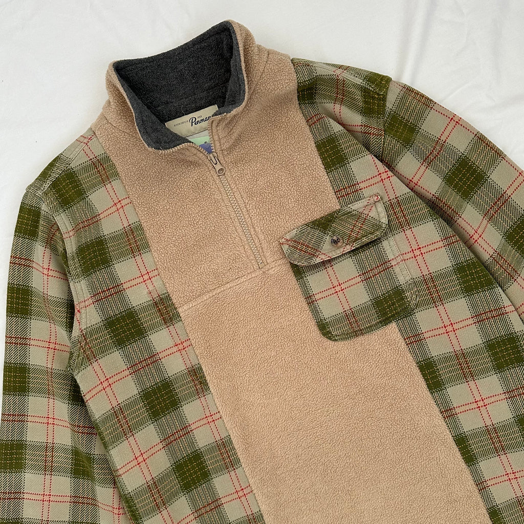 Plaid Fleece 1/4 Zip