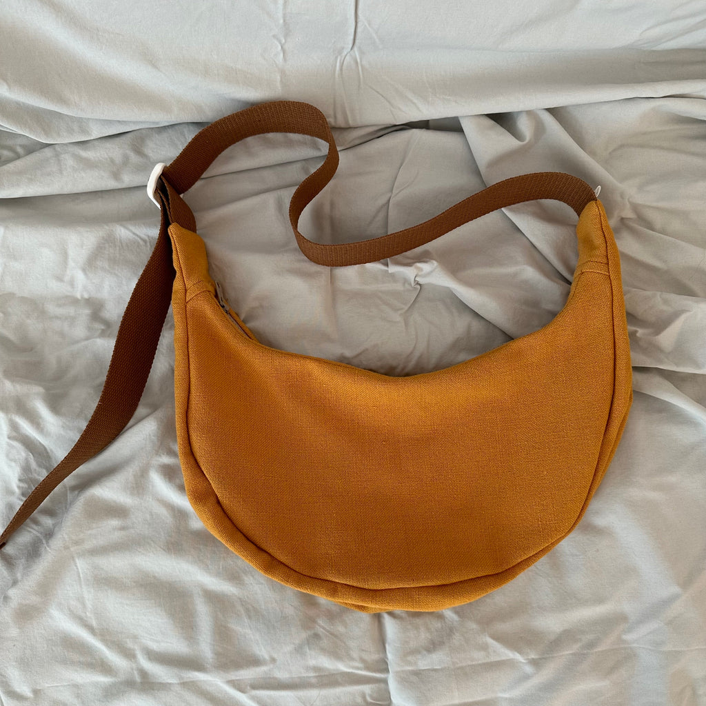 Rust + Brown Crescent Bag