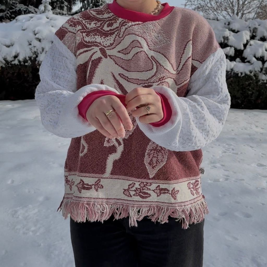 Ribbons + Bows Blanket Sweater