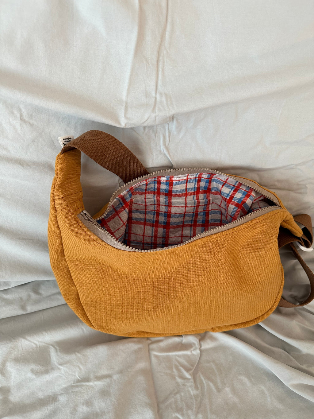 Rust + Brown Crescent Bag