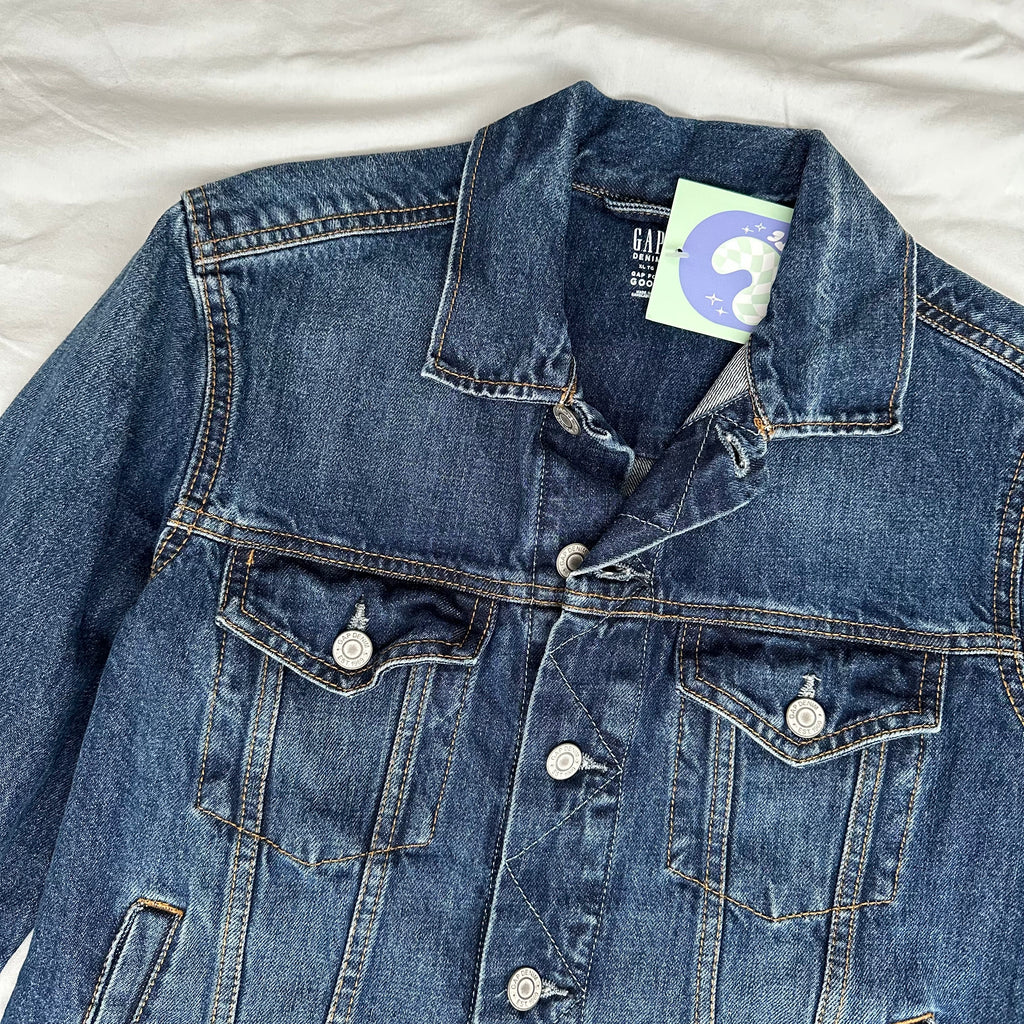 Snake Darkwash Denim Jacket