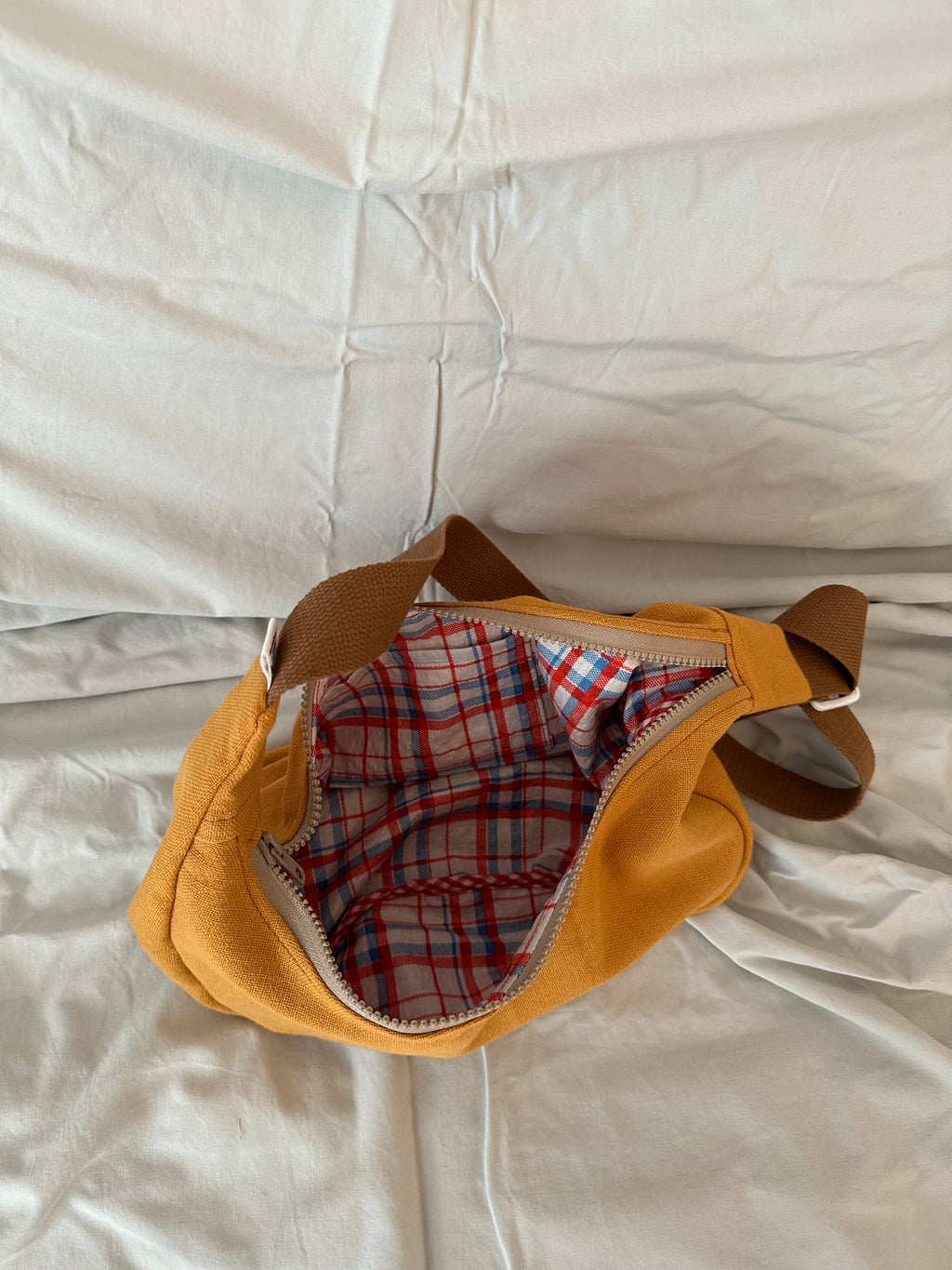 Rust + Brown Crescent Bag