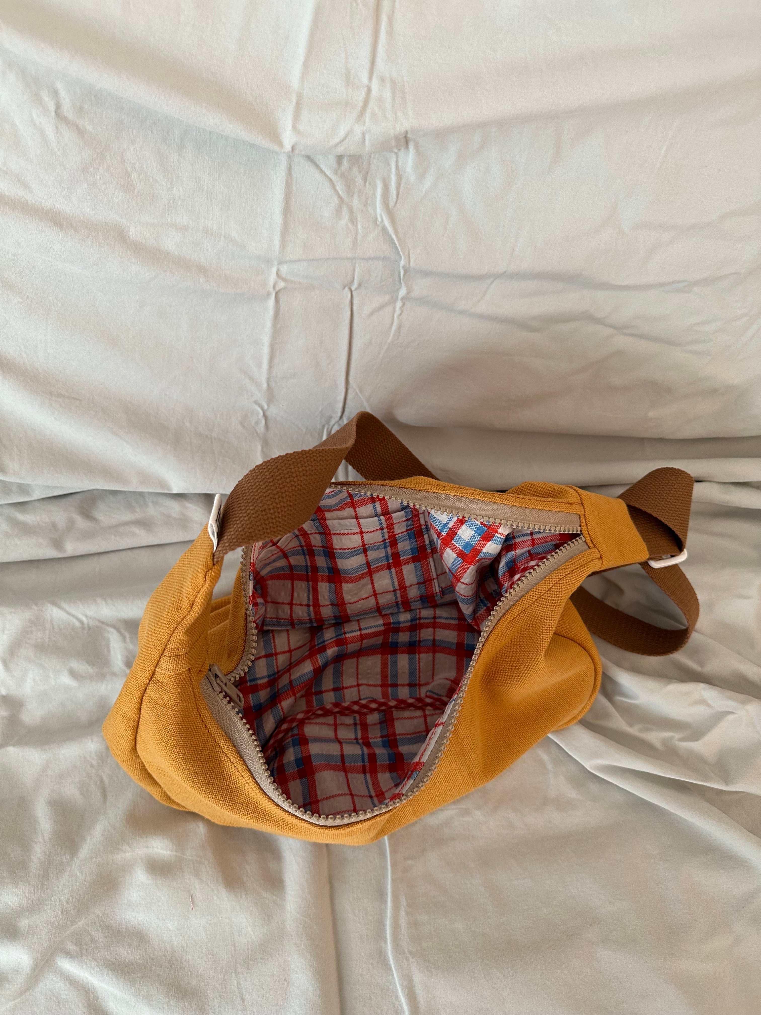 Rust + Brown Crescent Bag