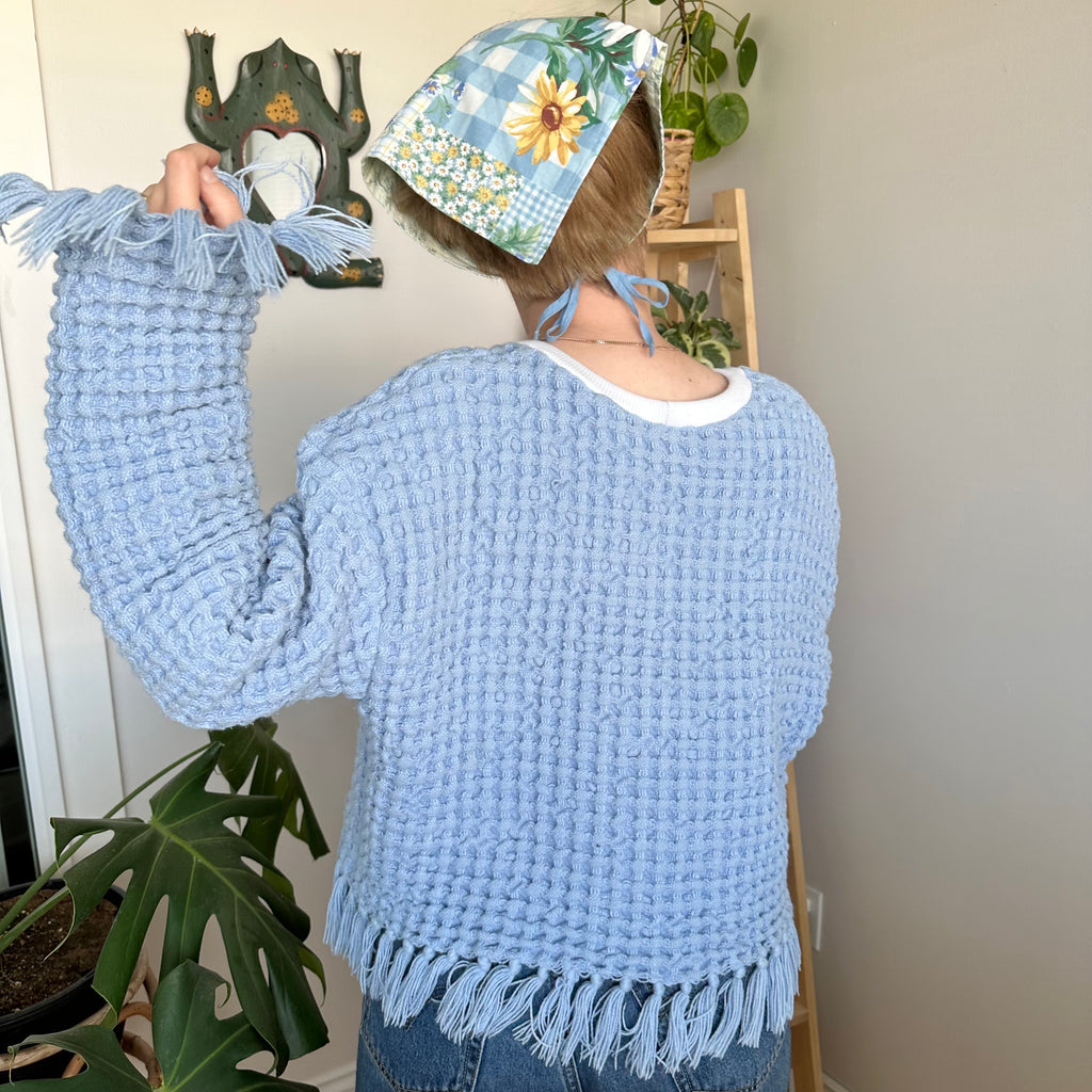 Baby Blue Blanket Sweater