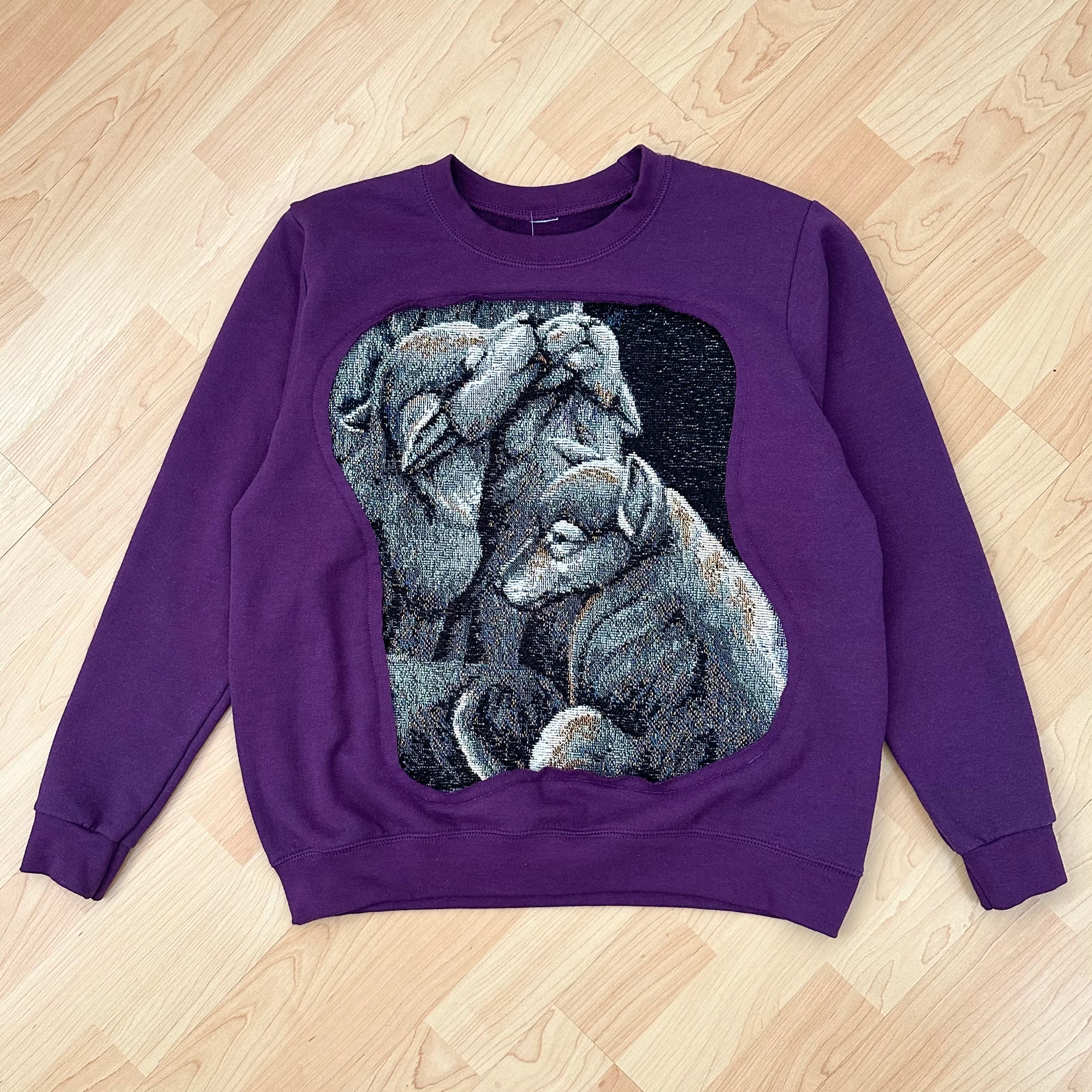 Purple Wolf Peekaboo Sweatshirt