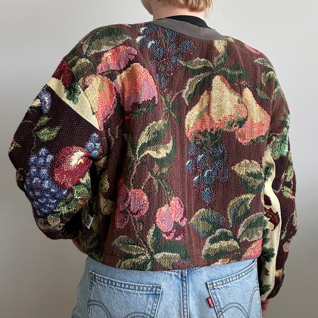 Cuffs Fruits Blanket Sweater