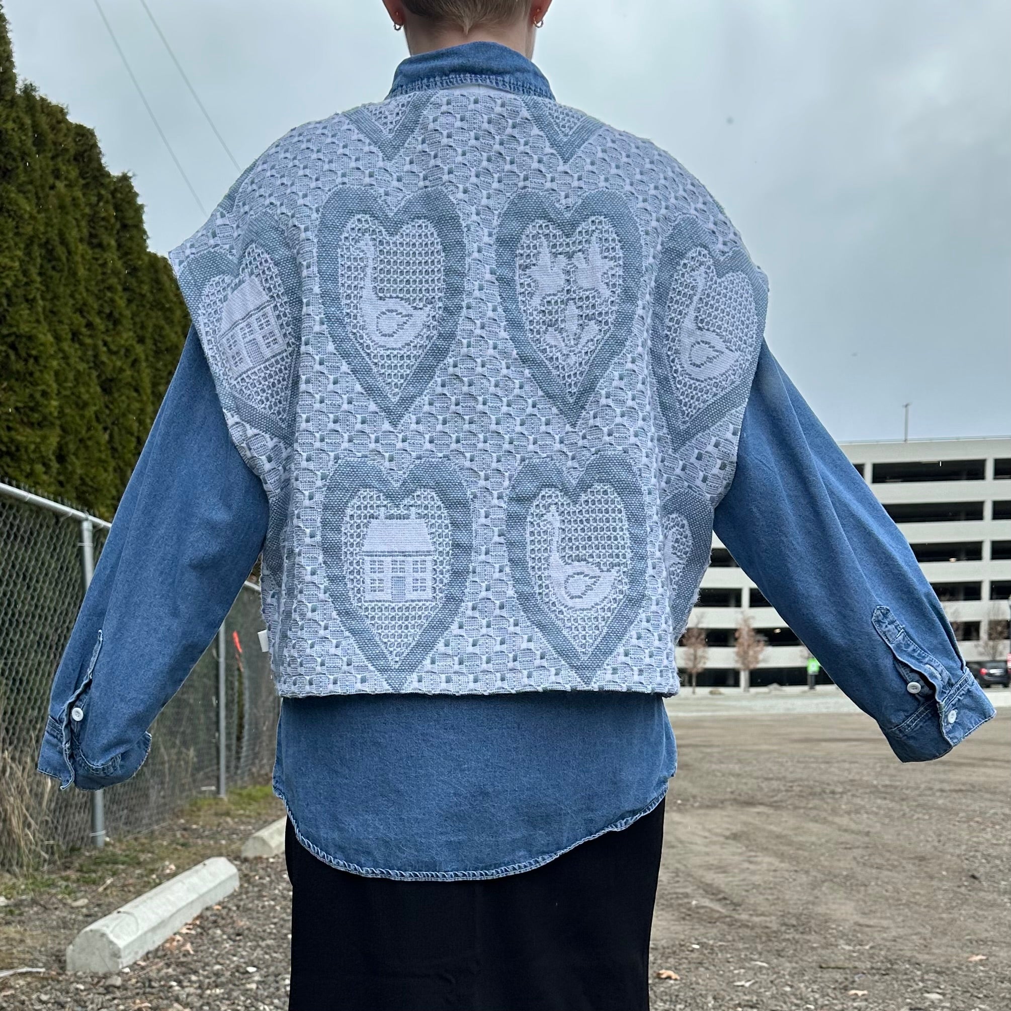 Blue Goose Blanket Vest