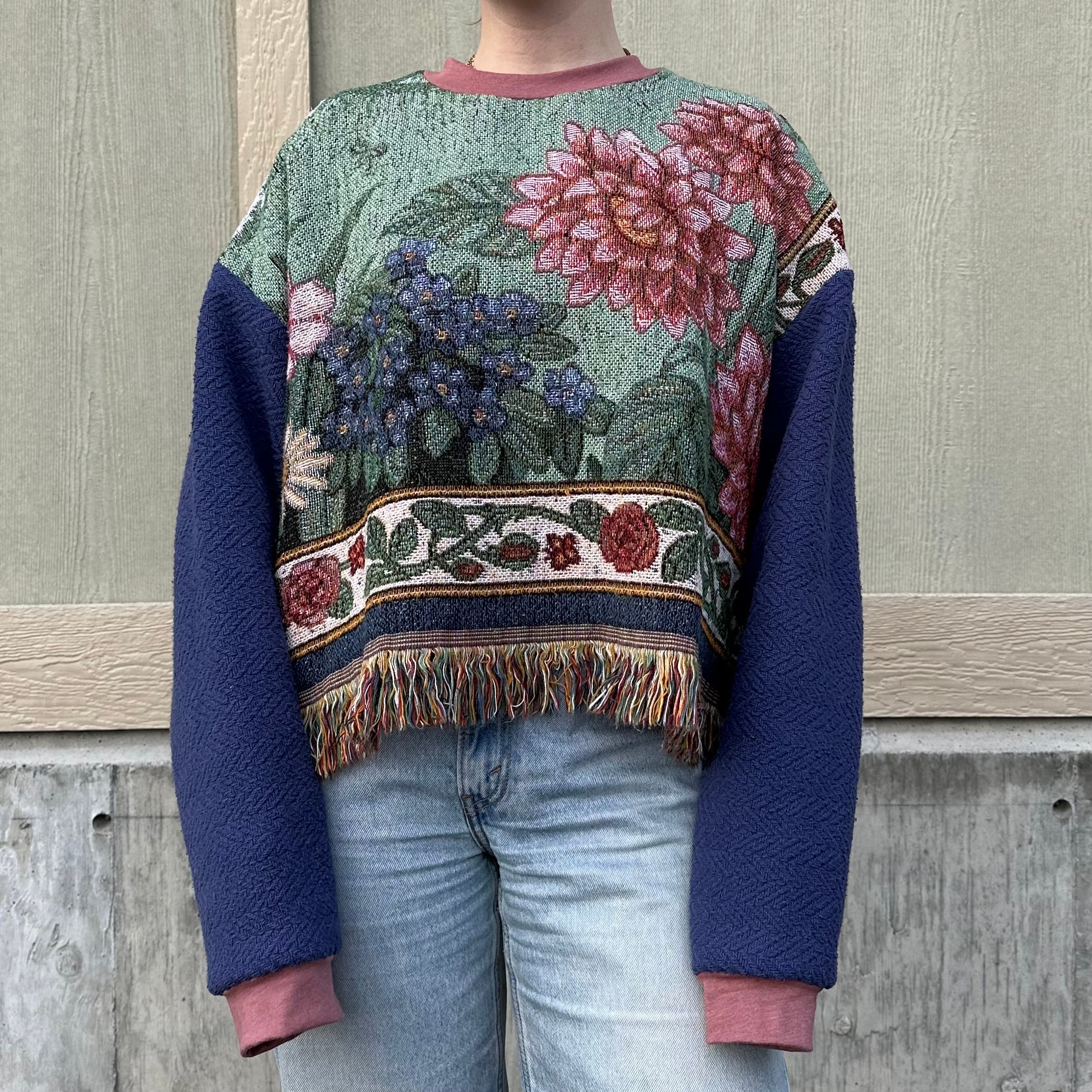 Flower Field Blanket Sweater