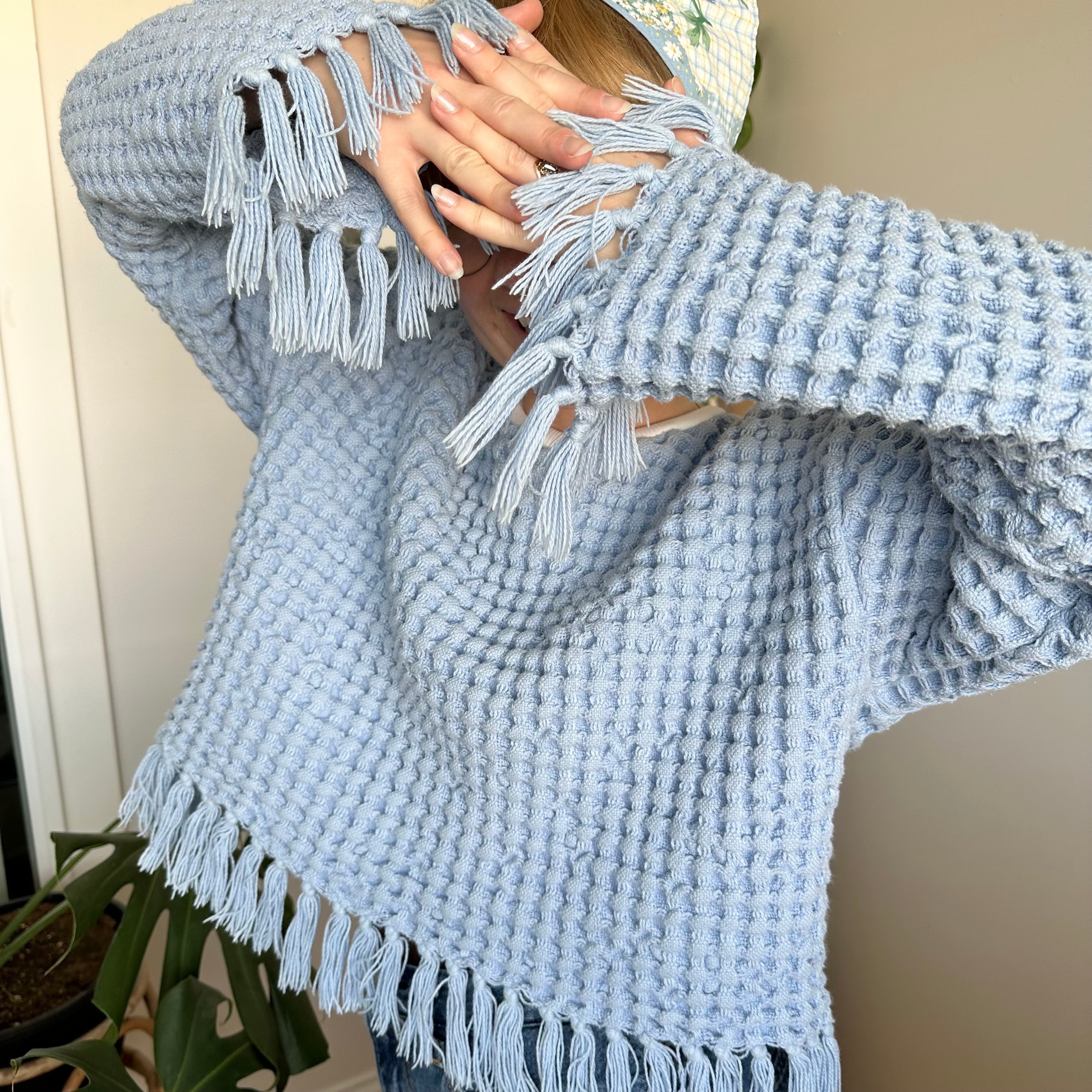 Baby Blue Blanket Sweater
