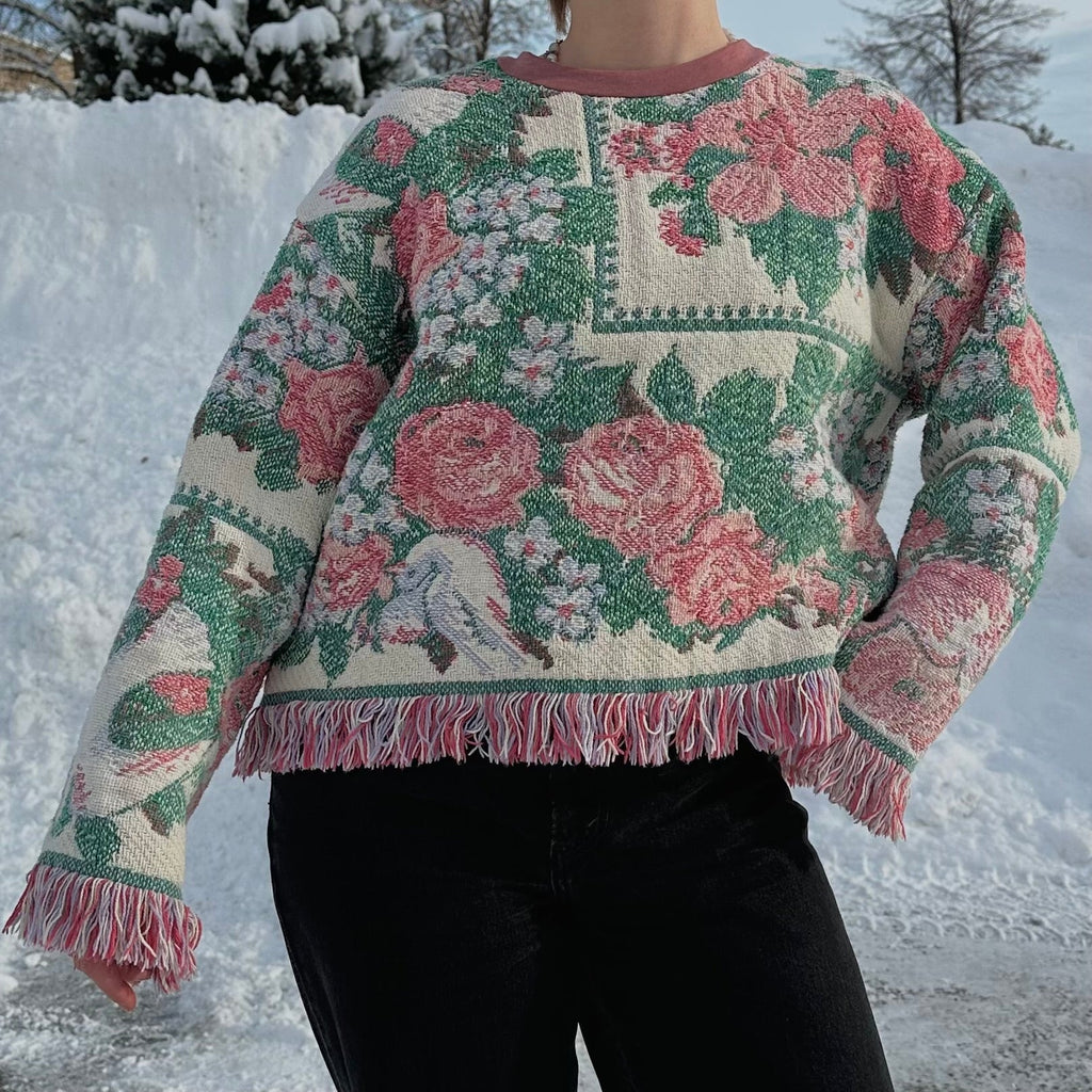 Roses Blanket Sweater