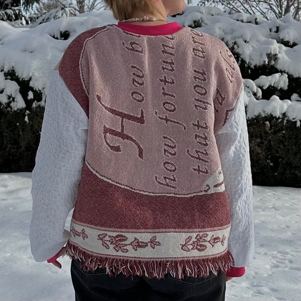 Ribbons + Bows Blanket Sweater