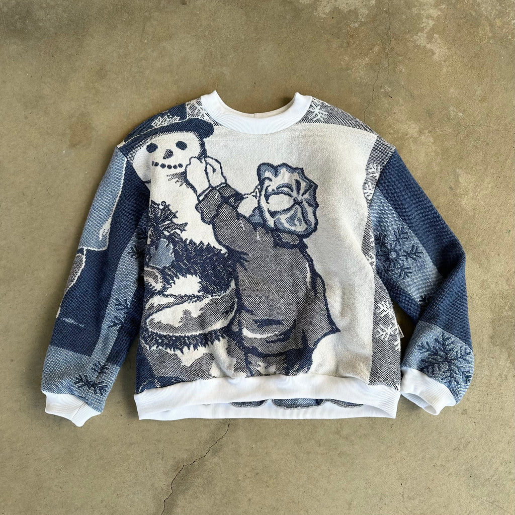 Snowman Blanket Sweater