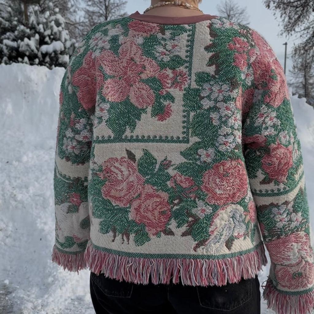 Roses Blanket Sweater