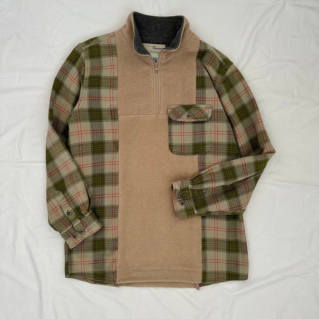 Plaid Fleece 1/4 Zip