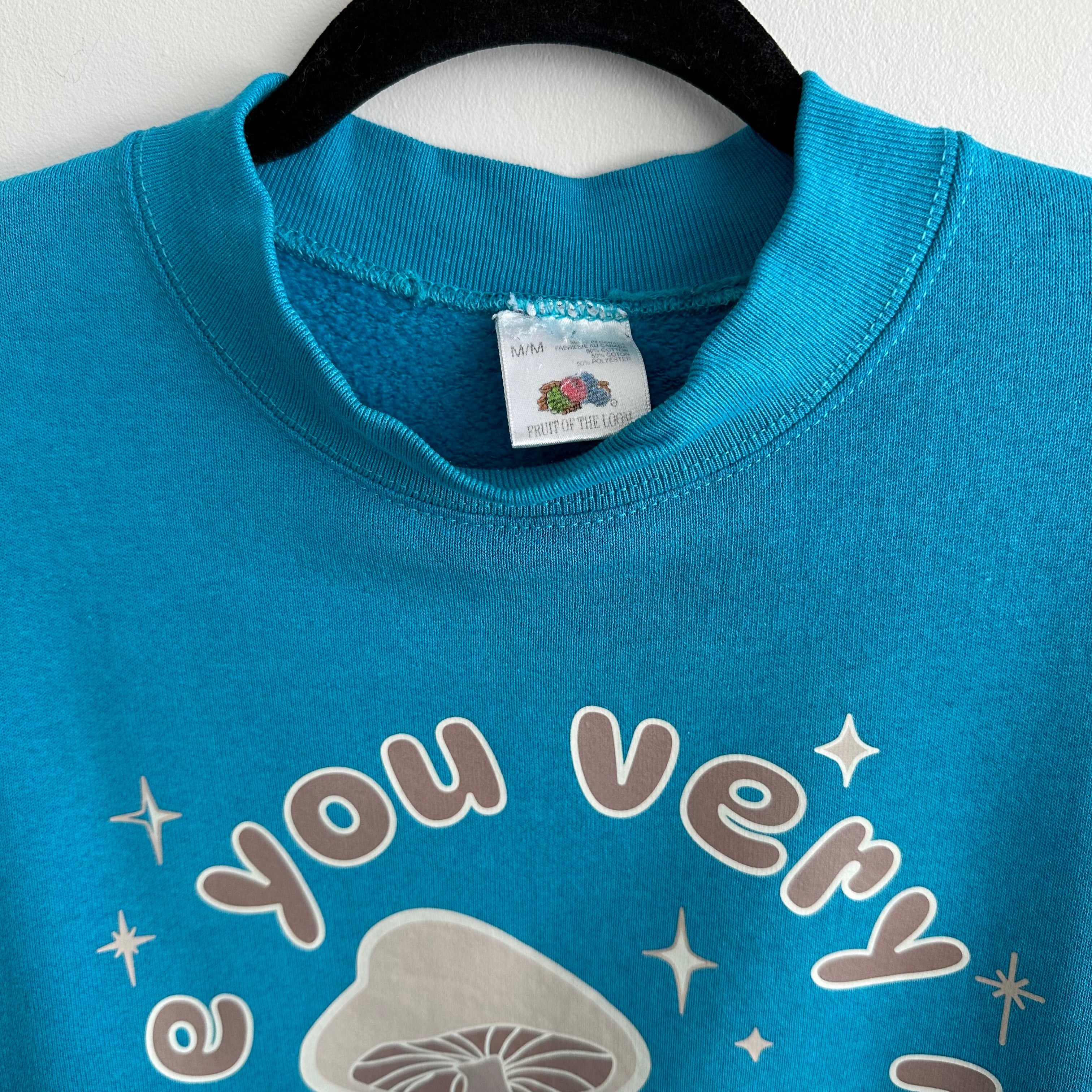 Blue mushroom sweatshirt
