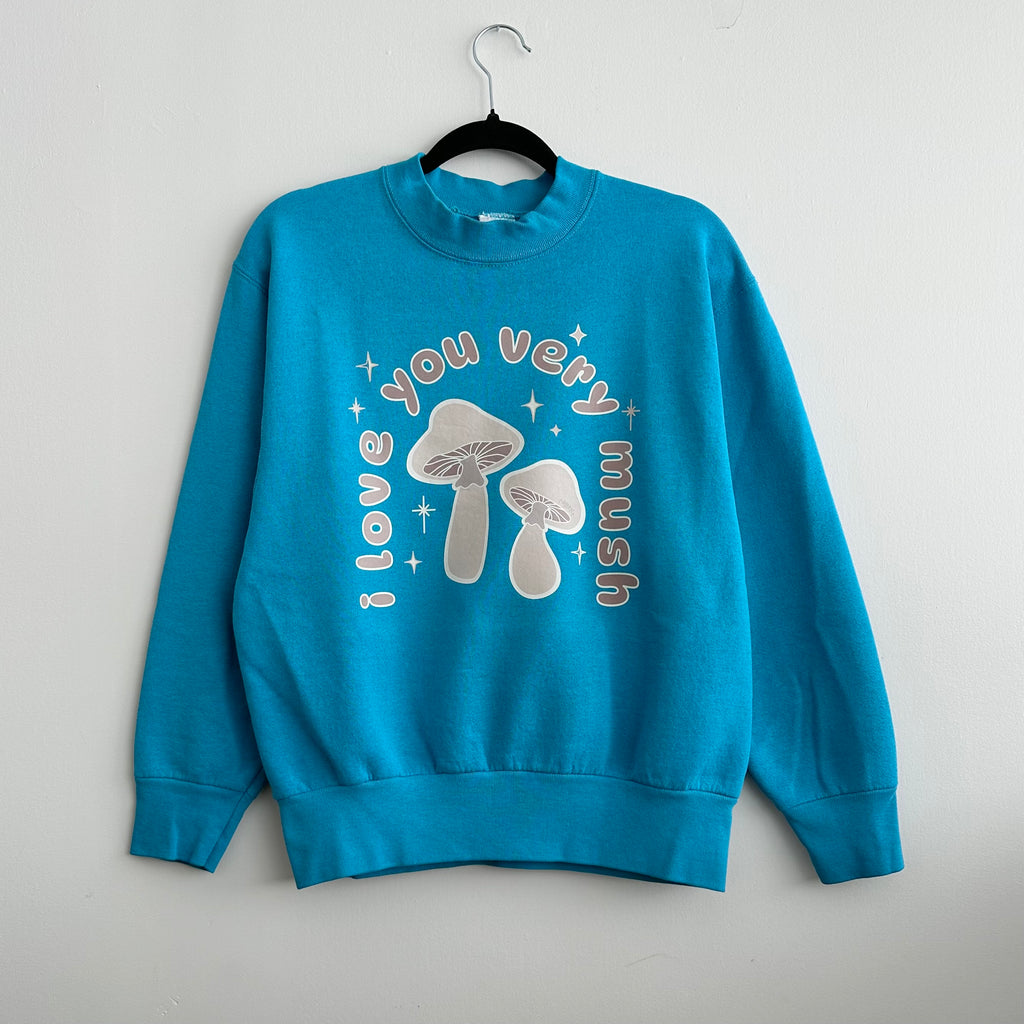 Blue mushroom sweatshirt
