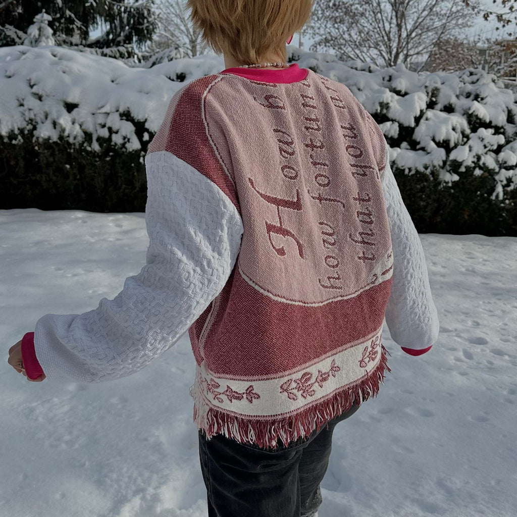 Ribbons + Bows Blanket Sweater