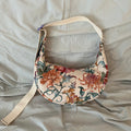 Floral Crescent Bag