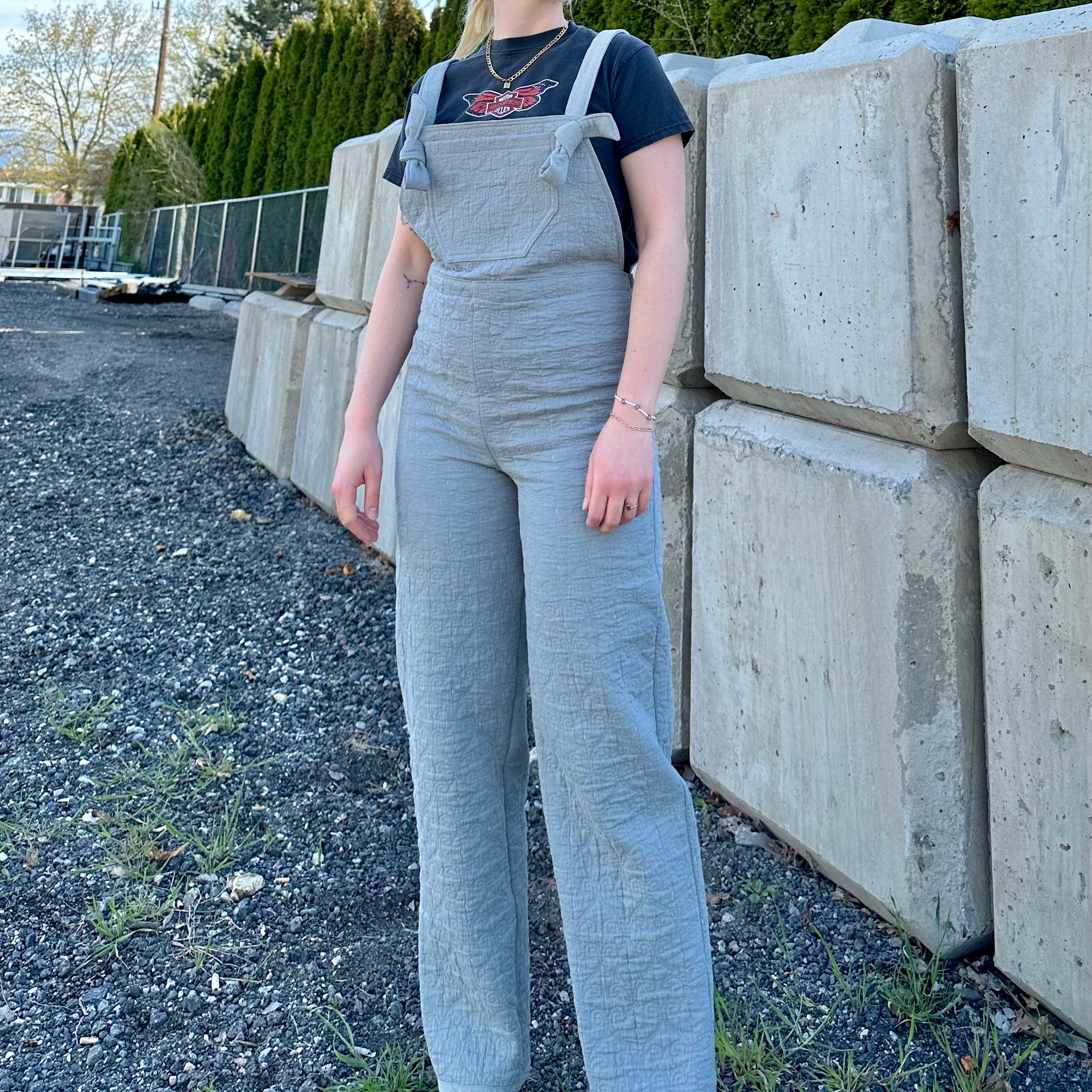 Handmade Quilted Overalls