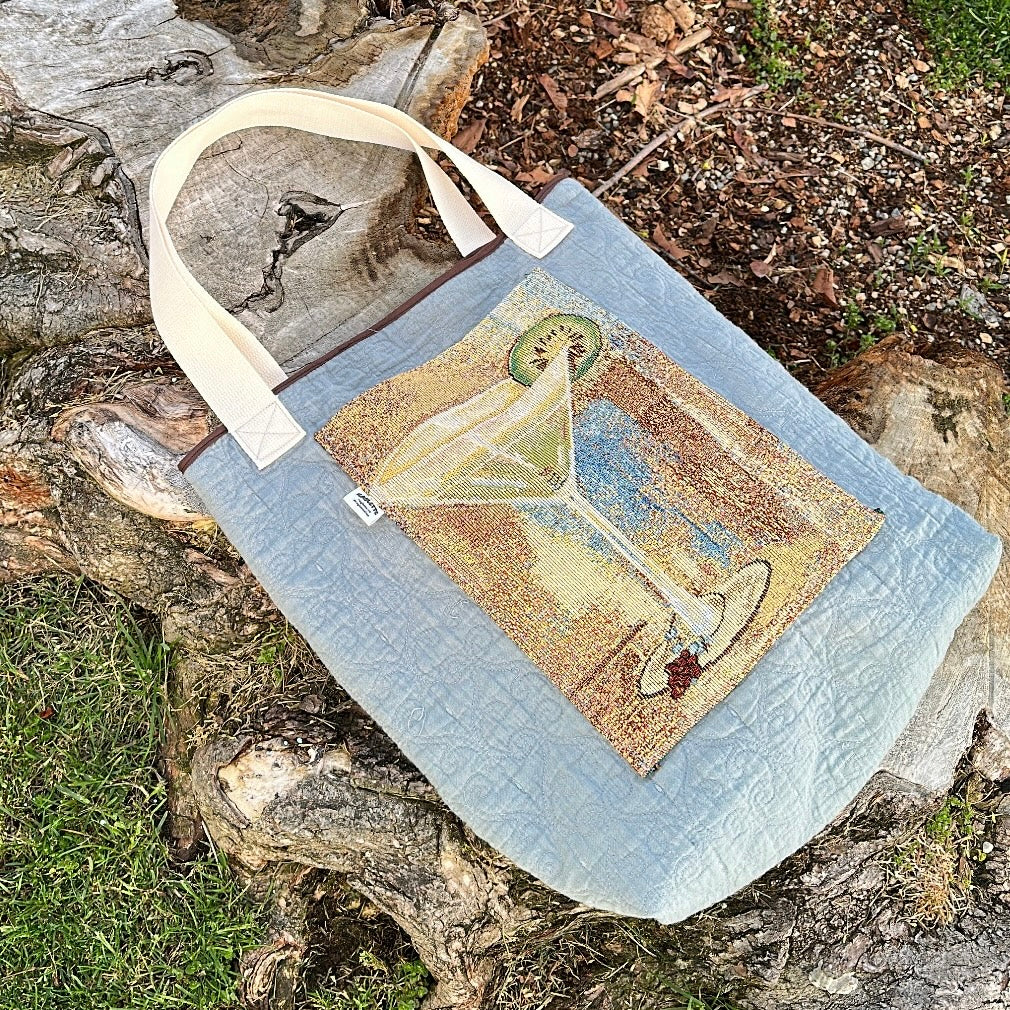 Handmade Martini Tote Bag
