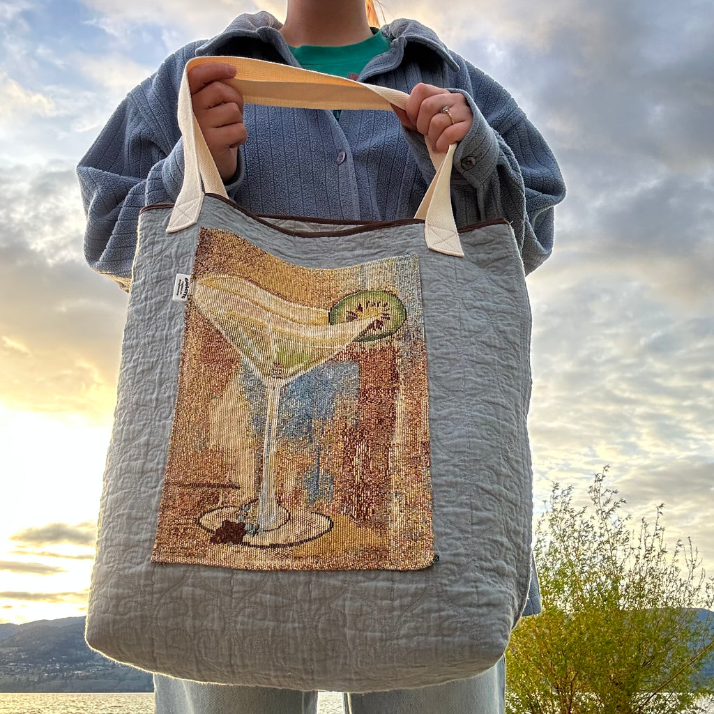Handmade Martini Tote Bag