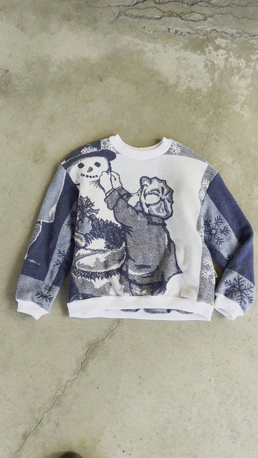 Snowman Blanket Sweater