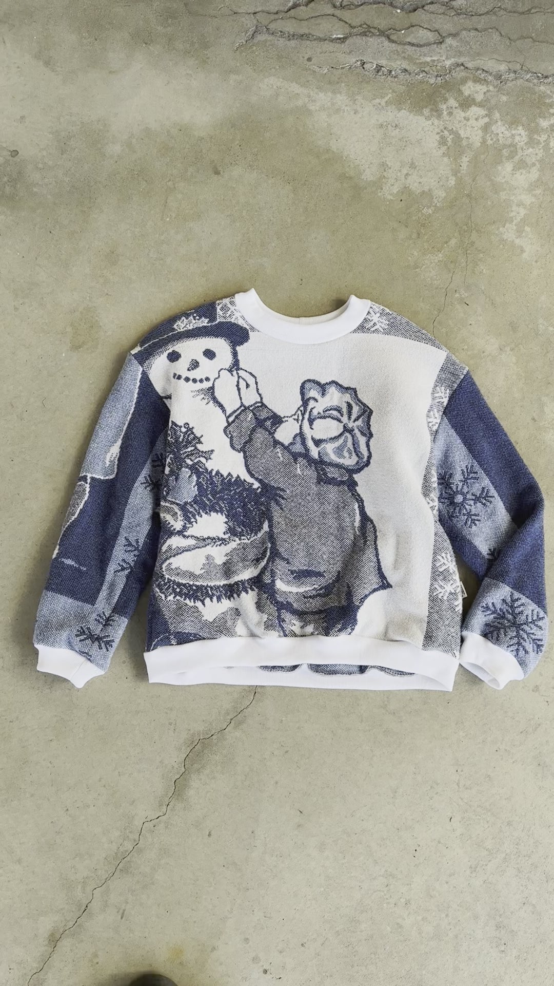 Snowman Blanket Sweater