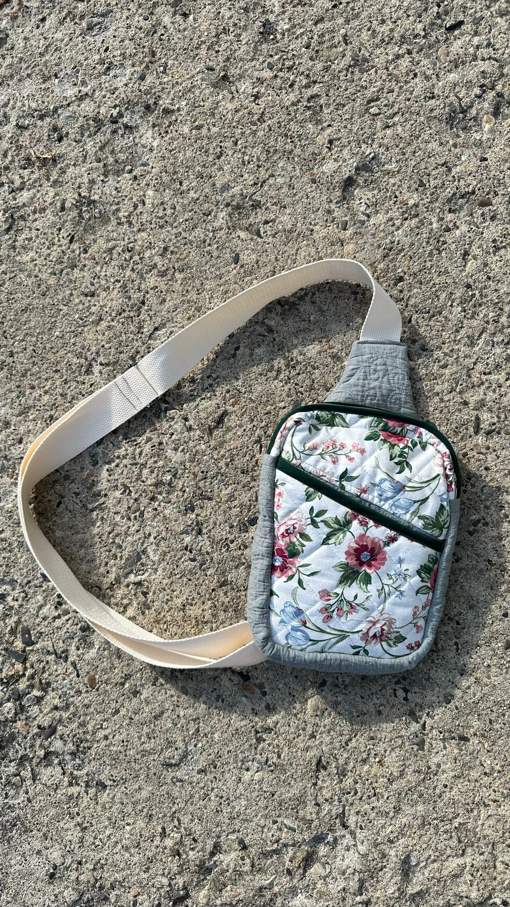 Handmade Quilted Sling Bag