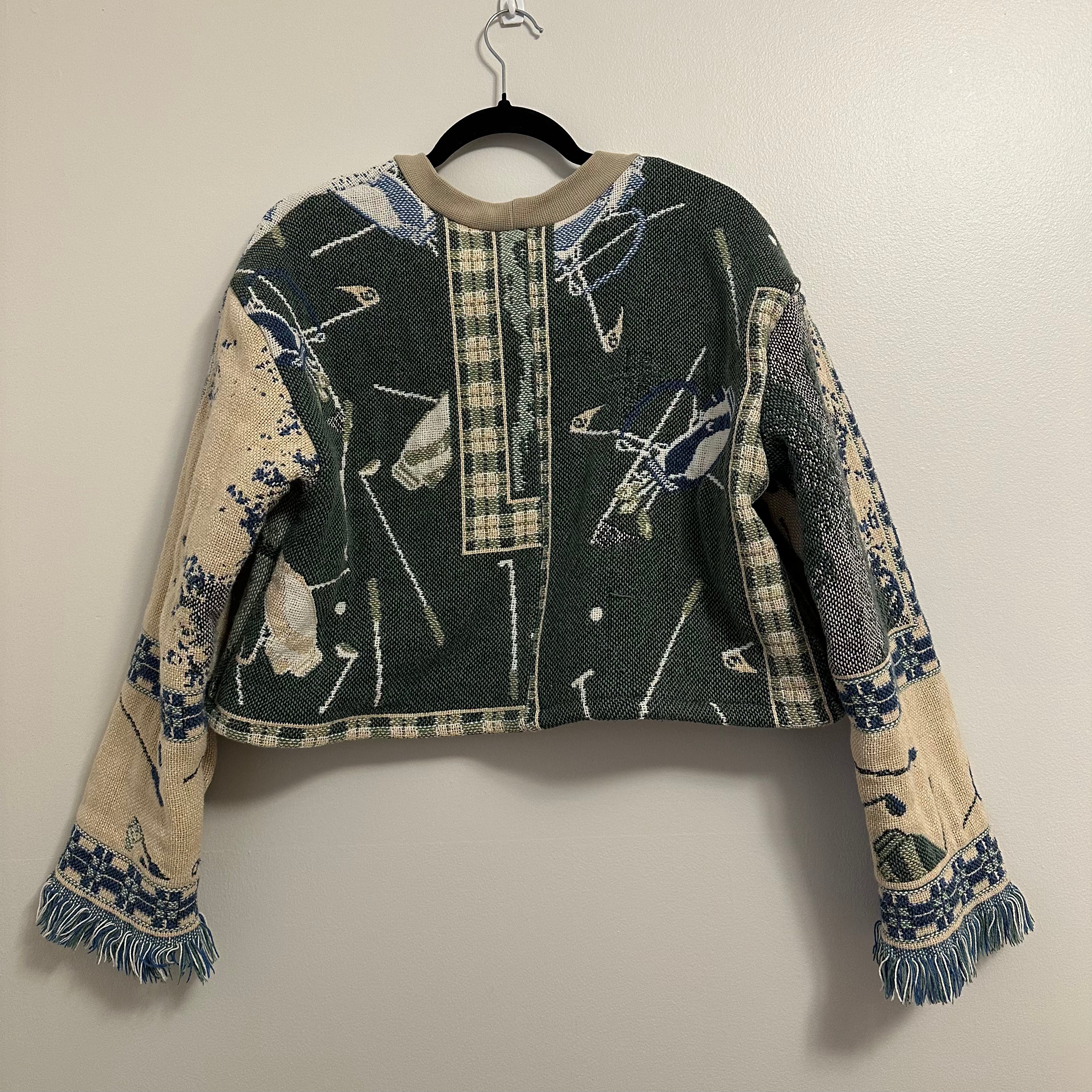 Fringe Handmade Blanket Sweater