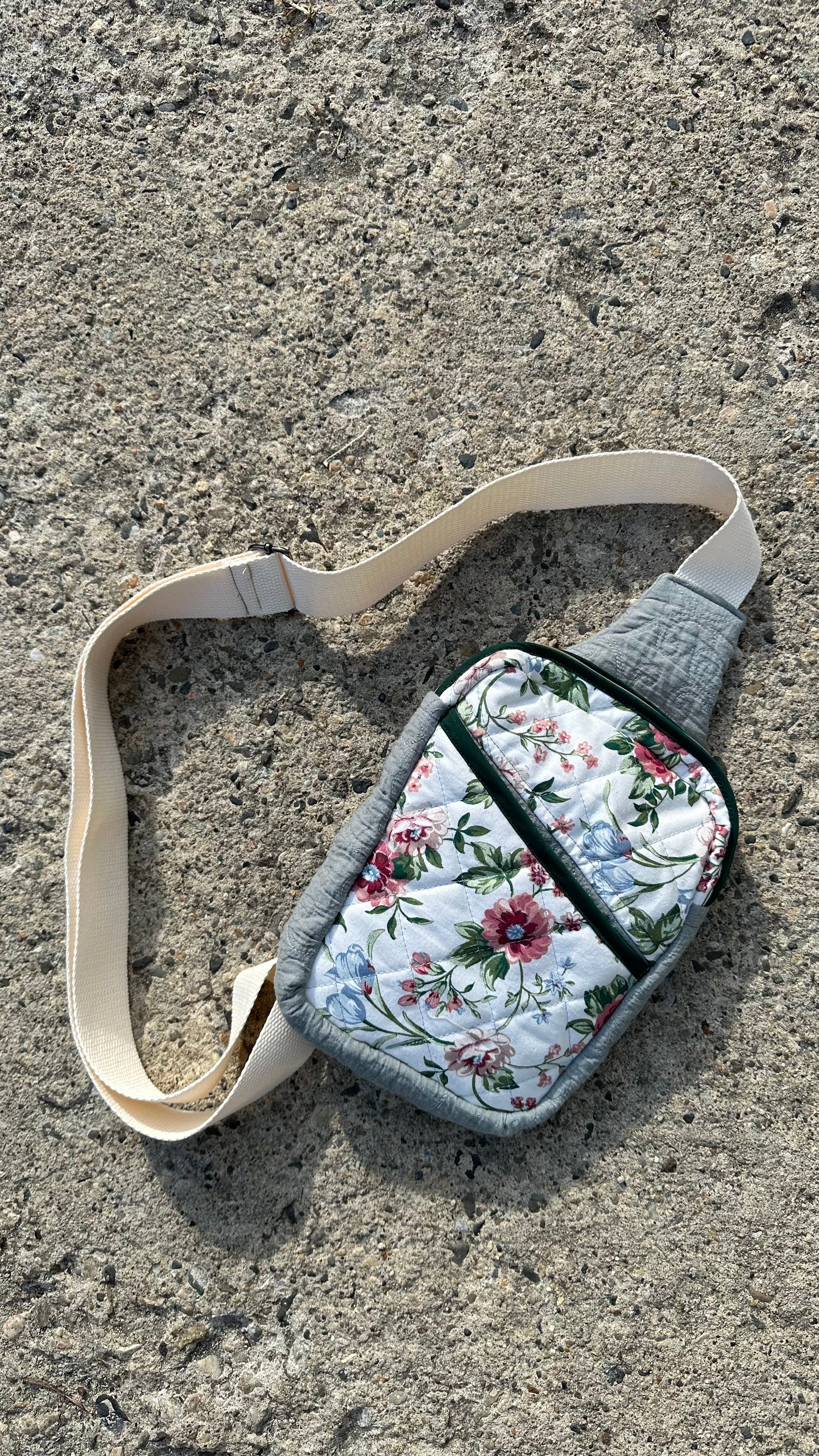 Handmade Quilted Sling Bag