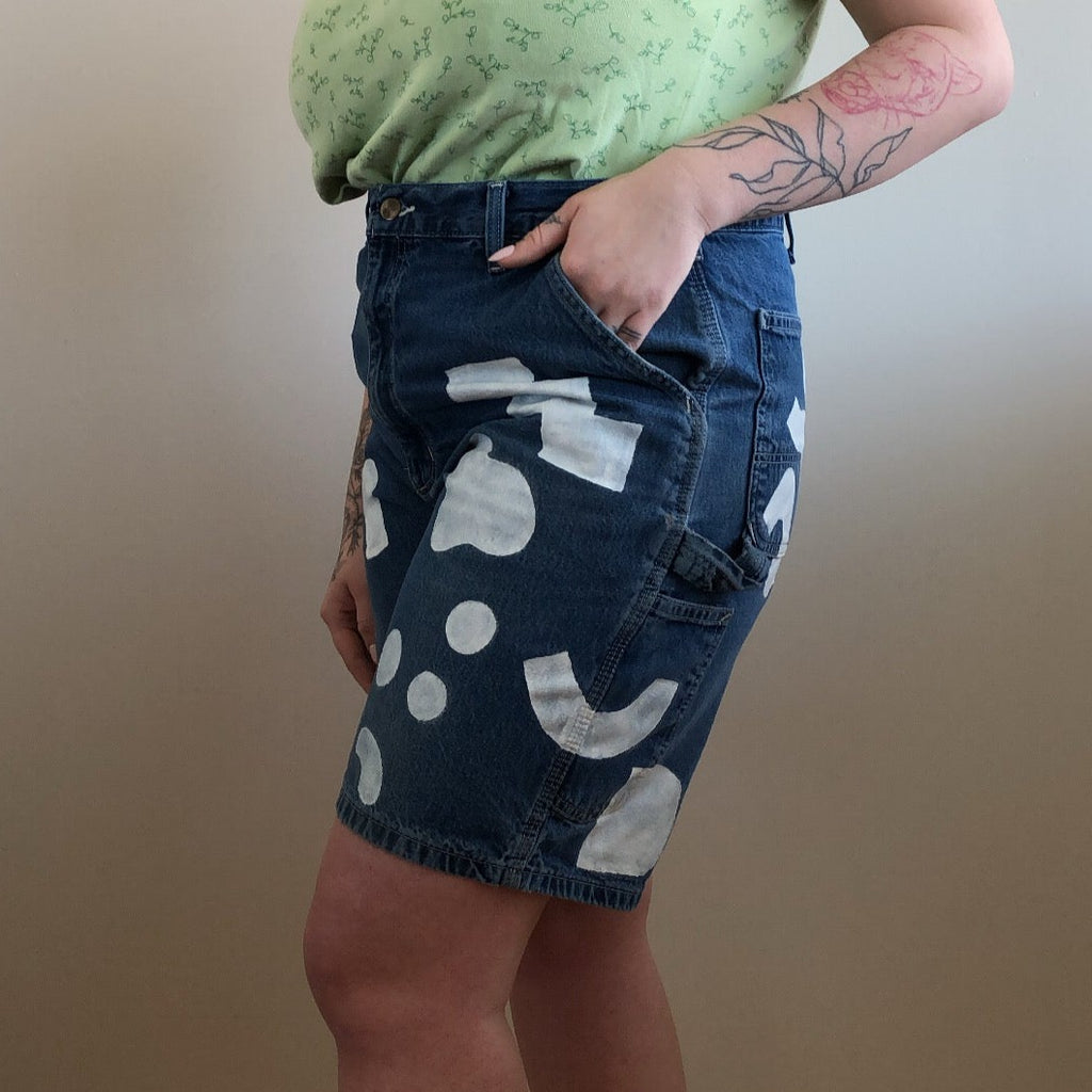 Reworked Painted Carpenter Shorts