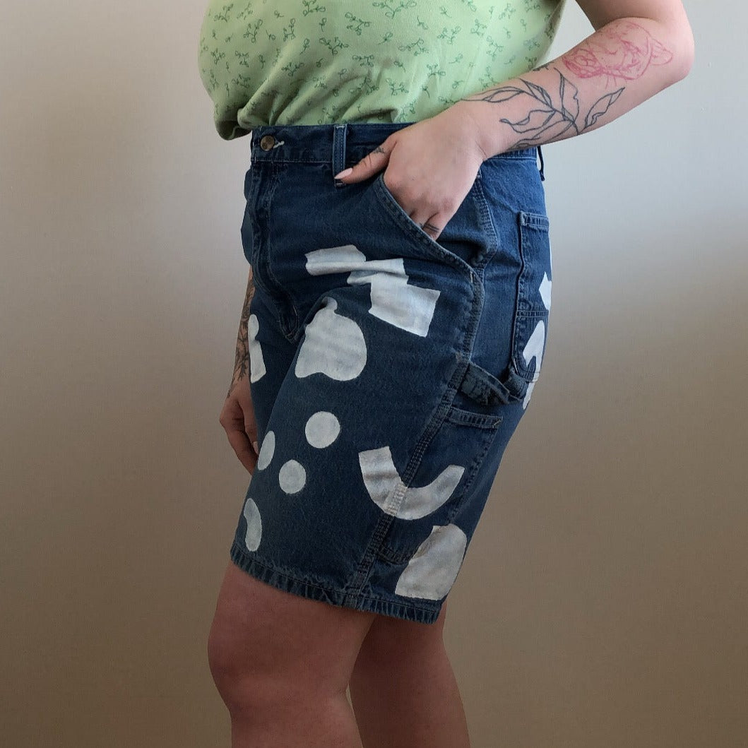 Reworked Painted Carpenter Shorts