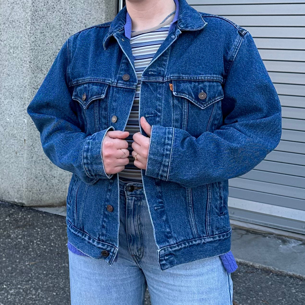 Flowers Vintage Levi’s Denim Jacket