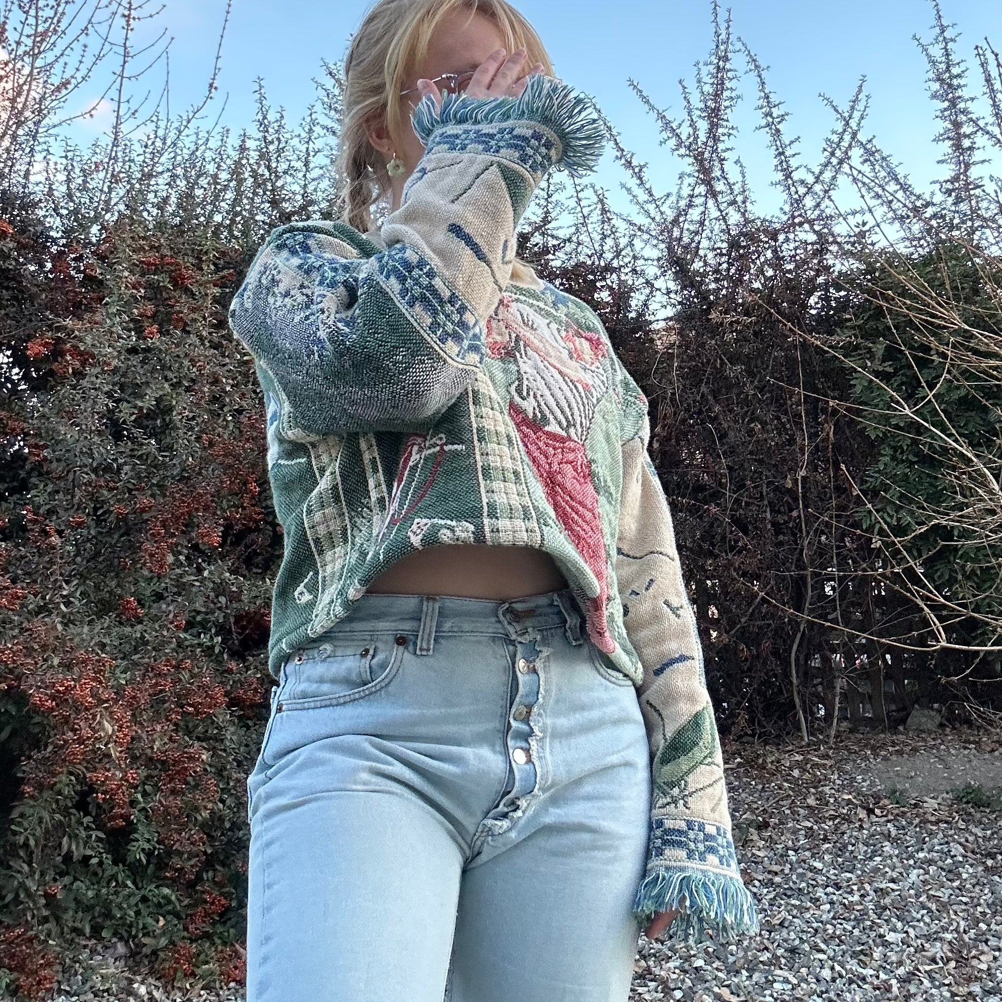 Fringe Handmade Blanket Sweater